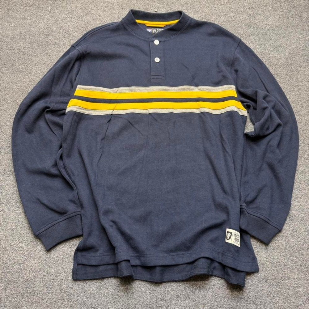 Roundtree & Yorke varsity long sleeve rugby‎ shirt size large